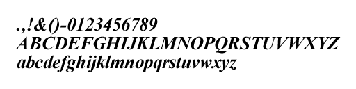 筆記体 - 上品細字