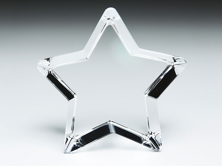 ペーパーウェイト/楯 星型